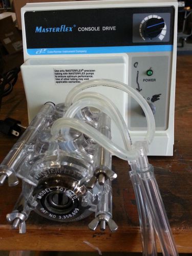 Cole-parmer masterflex pump console drive w/ pump head 7520-40 for sale
