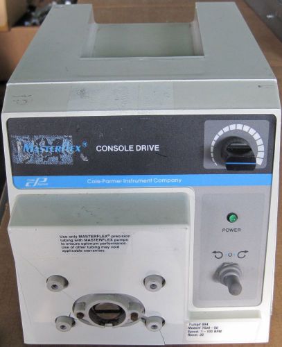 Masterflex Console Drive Peristaltic Pump Model 7520-50 Speed 1-100 RPM