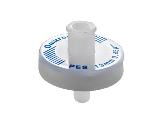 Pes syringe filter 13mm, 0.45um, non sterile 25/pk for sale
