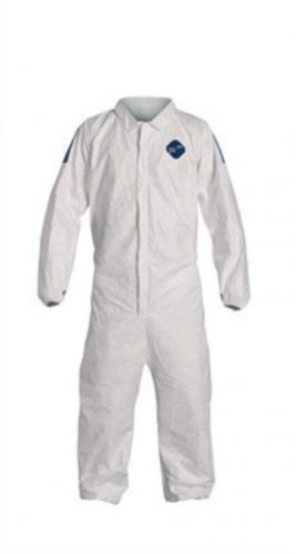 TD125SWB2X00 2X White Tyvek Dual Comfort Fit Disposable Coveralls. (25 Each)