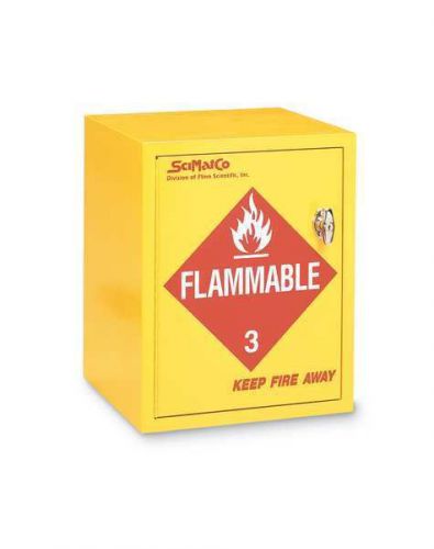 Scimatco sc8023 flammable cabinet,4x1 gal. bottles,ylw g7126043 for sale