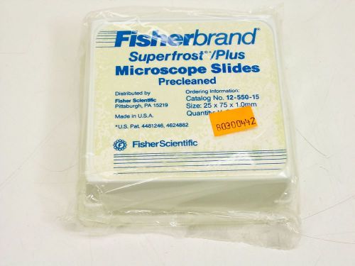 Fisher 12-550-15  Superfrost Plus Precleaned Microscope Slides