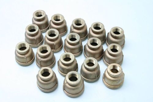 17 mro brass 1/2&#034; x 1&#034; reducing pipe fitting for sale