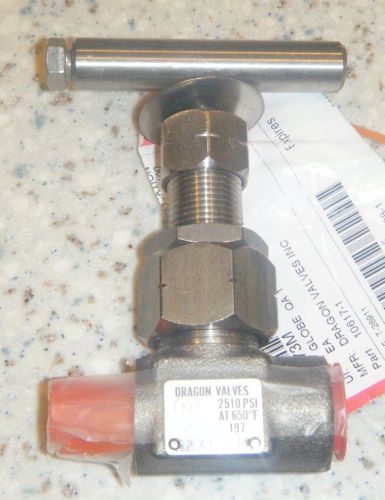 1/2&#034; dragon needle valve 10617-1 / ss / 2510psi for sale