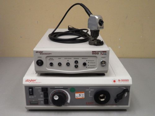 Stryker 988 Camera with Head and Stryker Q-5000 Light Source