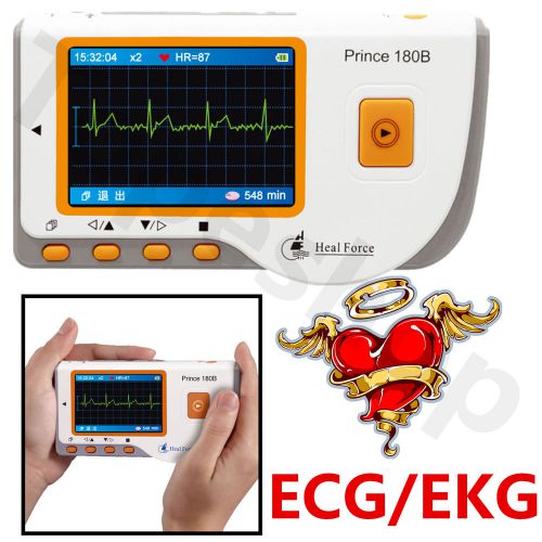 CE&amp;FDA LCD Display Handheld ECG EKG Portable Monitor Electrocardiogram Monitor