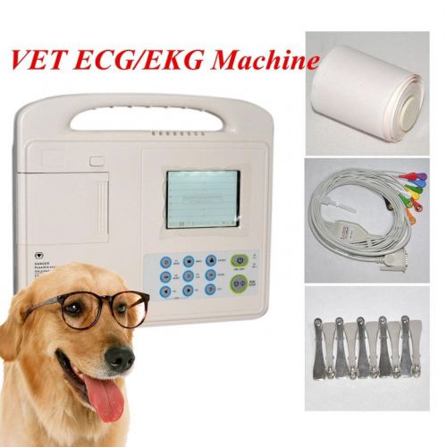 Vet Veterinary Digital single 1-channel Electrocardiograph ECG/EKG Machine CE