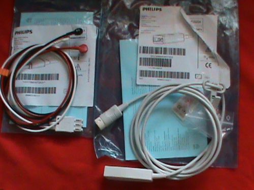 NEW PHILIPS M1669A ECG TRUNK CABLE AND M1673A 3 LEAD ECG CABLE