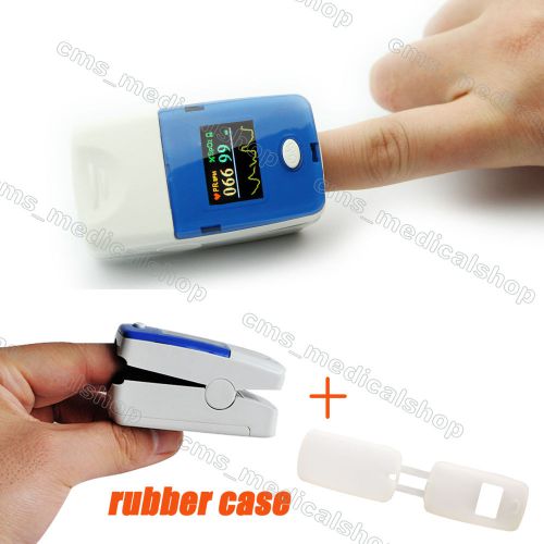 Home care ce fda fingertip pulse oximeter with soft rubber for sale