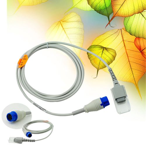 New Sale 12 pin SpO2 Sensor / Probe Extension Cable Adapter Cable F Philips Medi