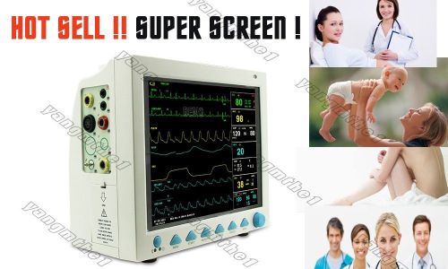 NO.1 CONTEC NEW ICU Patient Monitor ECG, NIBP, Spo2, PR, TEMP, RESP, 12.1&#034;screen