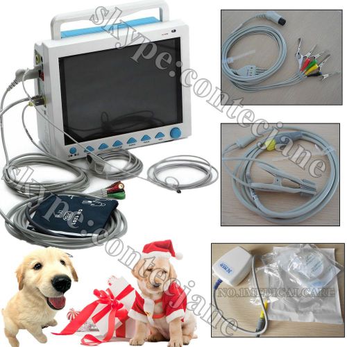 Popular 12.1&#034; veterinary patient monitor cms8000 with 6 parameters + etco2 for sale