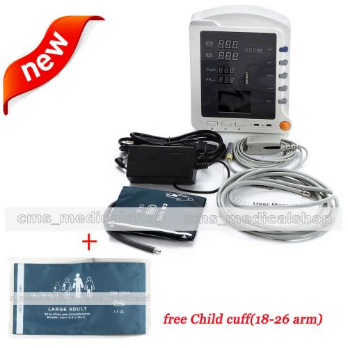 2014 New ICU Patient Monitor,Vital Signs Monitor,NIBP,SPO2,Pulse Rate
