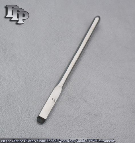 Hegar Uterine Dilators Single Ended 12 mm Surgical Gynecology DDP Instruments