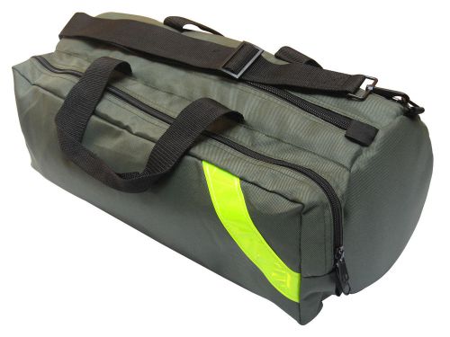 EMT Oxygen Cylinder Bag Dk Grn Foam Pockets 2 Straps To Secure Tank 21&#034;x8.5&#034;x8.5