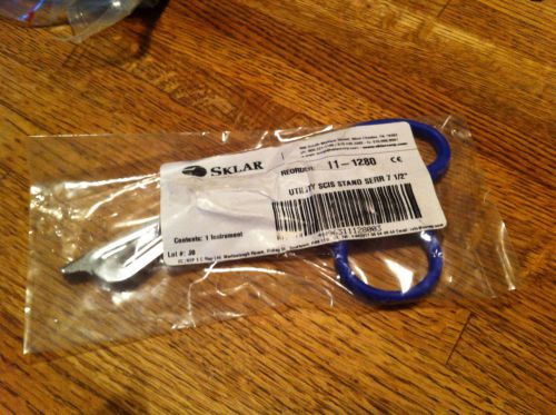 Sklar 7 1/2&#034; utility scissors trauma emt ems blue serrated 11-1280 for sale