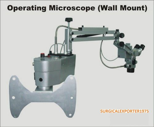 WALL MOUNT ENT MICROSCOPE SLIT LAMP SINGLE MIRROR GONIOSCOPE BP APPARATUS 90 D