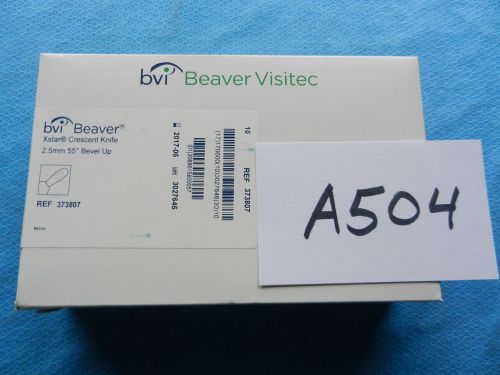Beaver Vistec BVI Xstar Crescent Knife 2.5mm 55 Degree Bevel Up 373807 Box of 10