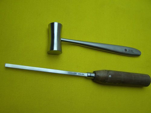 1-SMITH-PETERSEN 8&#034;Osteotomes + 1-Lucae Mallet,Orthopedic Surgical Instruments