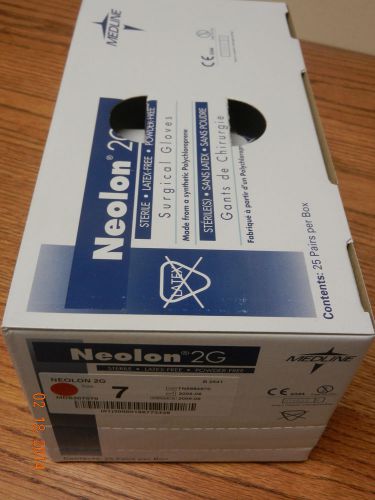 Neolon 2G Surg Glove Sz 7 NON-Latex Medline MDS207070 PFree 25prs
