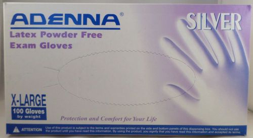 Adenna #338 Silver Latex Powder Free Exam Gloves