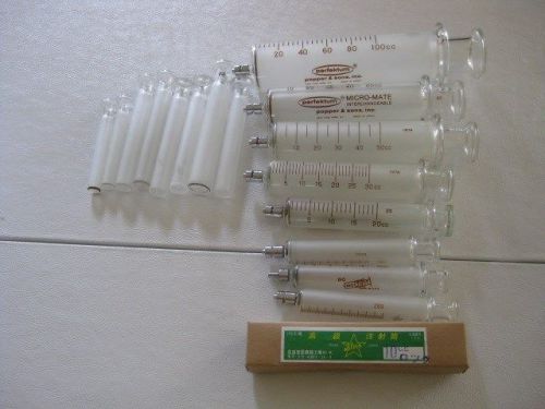 Perfektum Micro-Mate Interchangable Glass Syringes 0cc,20cc,30cc,50cc,100cc