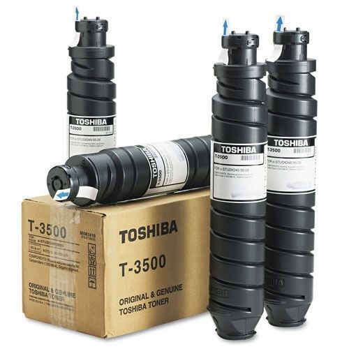 LOT OF 4 Toshiba T-3500 Black Toner - T3500 OEM