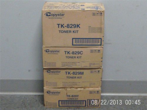 Genuine Copystar Toner Kits type TK-829 CYMK