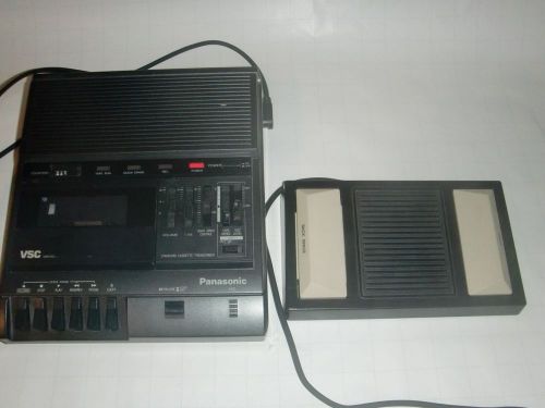 Panasonic RR-830 Standard Cassette Transcription Dictation Machine w/ Foot Pedal
