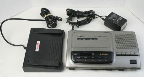 SANYO CassetteTranscriber System  TRC-9020 S-DSP W/ Foot Pedal &amp; Power Supply