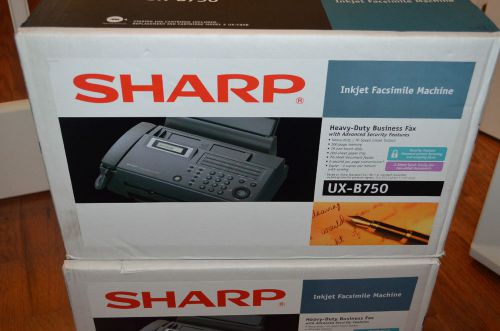 BRAND NEW Sharp Plain Paper Inkjet Fax UX-B750 Copy Machine &amp; Phone *Sealed*