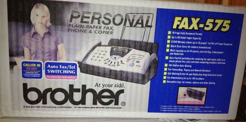 Brand New in Box Brother FAX 575 Plain Paper Fax Phone &amp; Copier FAX-575