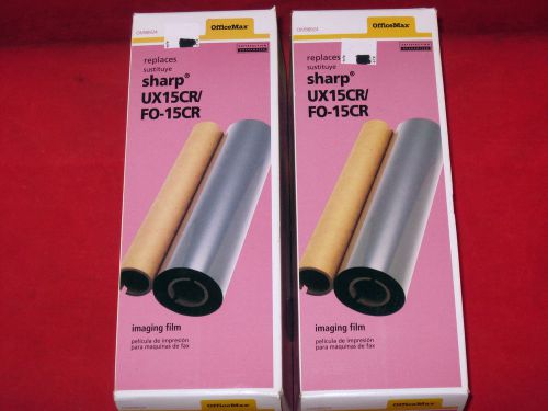 Sharp UX15CR FO-15CR Fax Machine Imaging Film OfficeMax Lot Of 2