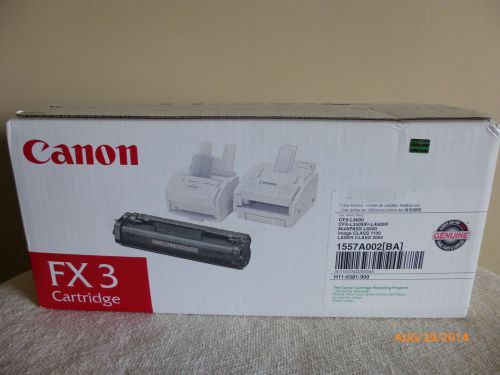 New Genuine Canon FX3 Toner Cartridge For Fax Machine