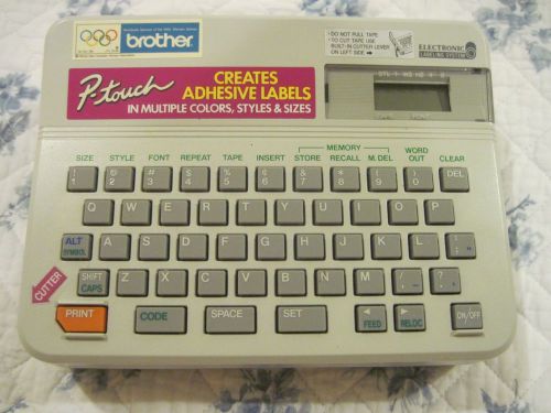 BROTHER PT-10 &#034;P-Touch&#034; LABEL MAKER    -  Tested and Fully Functional