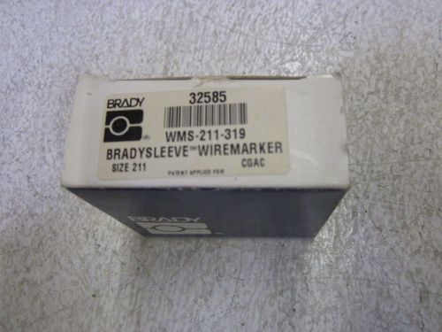 BRADY MARKER LABELS WML-211-319 SIZE: 211 *NEW IN A BOX*