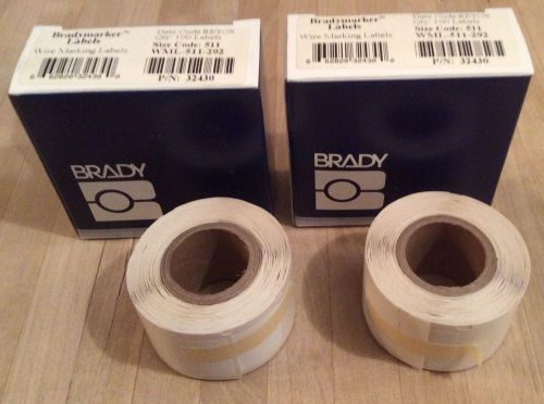 Brady LS2000 Bradymarker Wire Marking Labels WML-511-292 P/N: 32430 NEW !