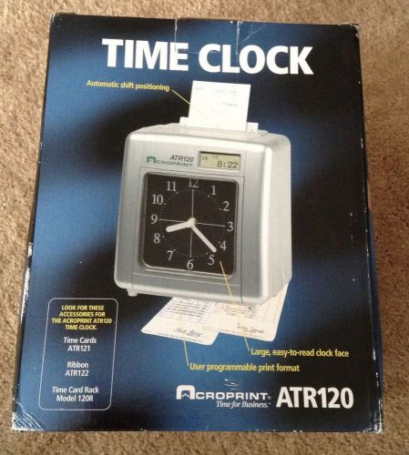 Acroprint ATR120 Automated Top Loading Electric Time Clock - 010212000