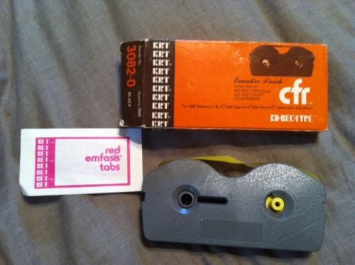 IBM BLACK FILM RIBBON KRT CFR 3082-0 SELECTRIC MAG CARD MEMORY TYPEWRITER KO