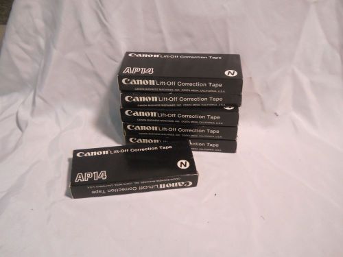 LOT OF 35 CANON AP14 LIFT-OFF CORRECTION TAPE, 6 boxes CARTRIDGES  860760