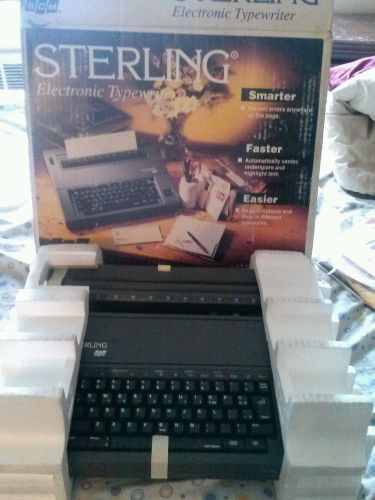 Electronic Typewriter Sterling 5BAA 2175955, Typewriters NEW OPEN BOX