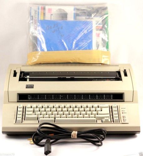 Refurbished ibm actionwriter 1 electric typewriter 6715-001 &amp; manual &amp; ribbons for sale
