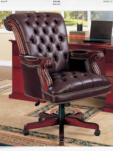 Coaster Traditional Executive Burgundy Office Chair