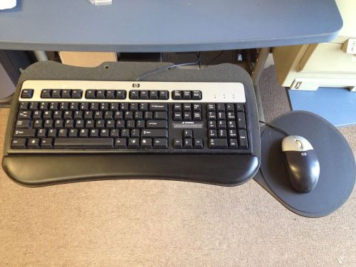 Anthro Under Desk Keyboard and Mouse Tray caddy