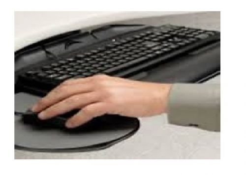 Workrite Banana-Board Keyboard Tray System With 22&#034; Pinnacle Arm Model 2128-22