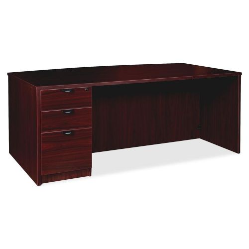 Lorell llr79004 prominence series mahogany laminate desking for sale