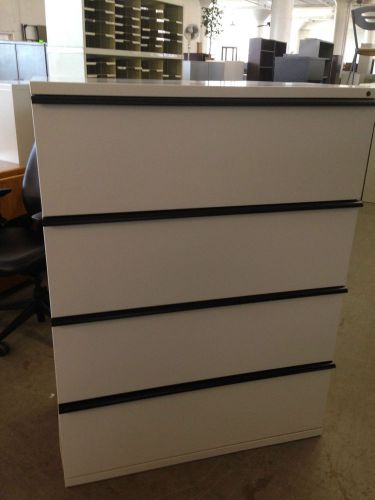 ***4 drawer lateral sz file cabinet by herman miller meridian w/lock&amp;key 42&#034;w*** for sale