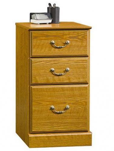 3 drawer pedestal file cabinet carolina  oak  office home furniture wood new for sale