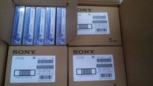 Sony ltx1500g lto ultrium 5 backup tape cartridge (20 pack) new factory sealed for sale