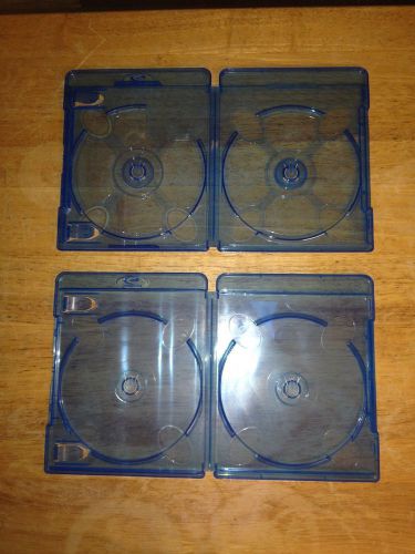 Set of 2 double disc Blue Ray/ DVD/ VIDEO GAME CASES